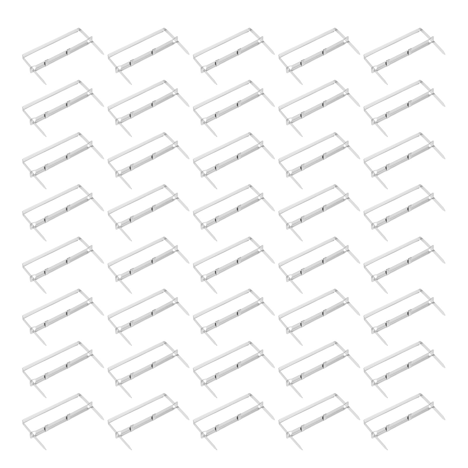 Binder Clip Assorted - 50Pcs 2 Hole Punch Prong Paper