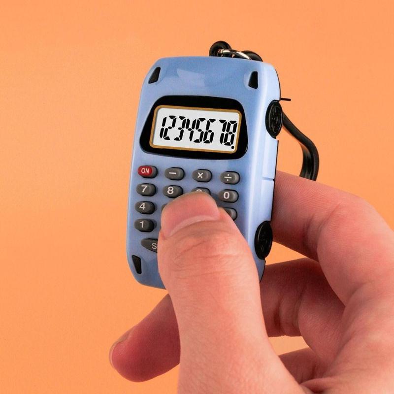 Stationery And Office Supply Chain - @*Mini Car Shaped Portable Calculator Detachable