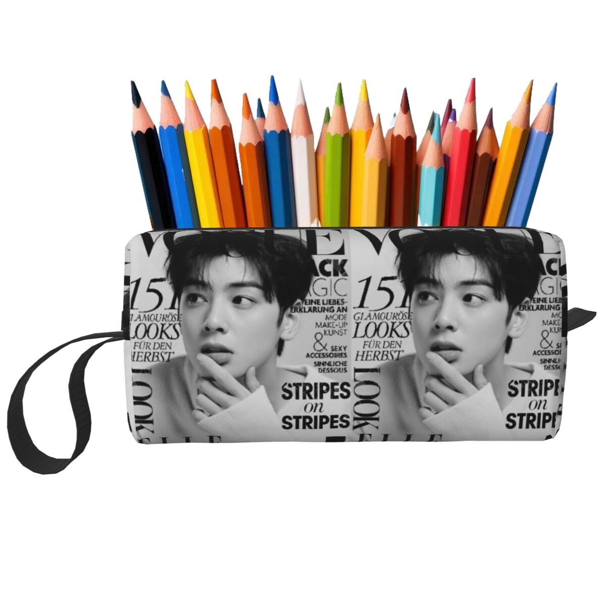Stationery And Office Supply Chain - Cha EunWoo Kpop Astro Pencil Case