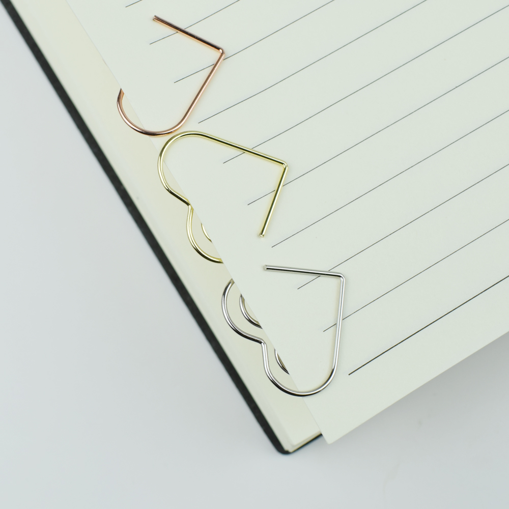 12-Piece Set Heart Paper Clips - đánh giá và giá Binder Clip Assorted