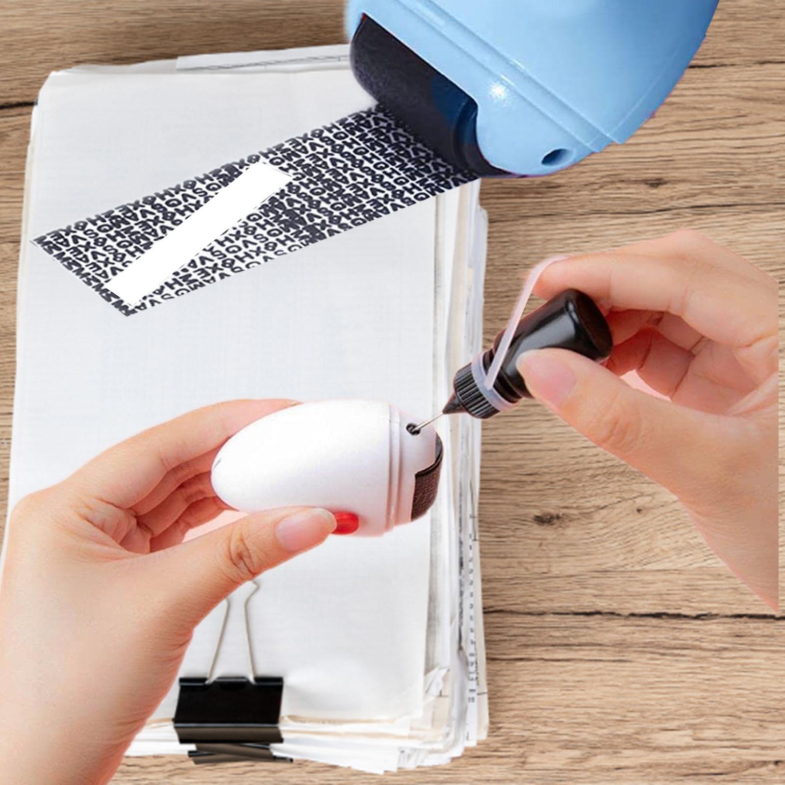 5ml Black Ink Oil Refills For  - đánh giá và giá Self Inking Stamp