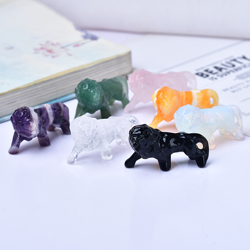 Natural Crystal Obsidian Lion. - đánh giá và giá Lion Stationery & Office Supply(Kunshan)Co.Ltd