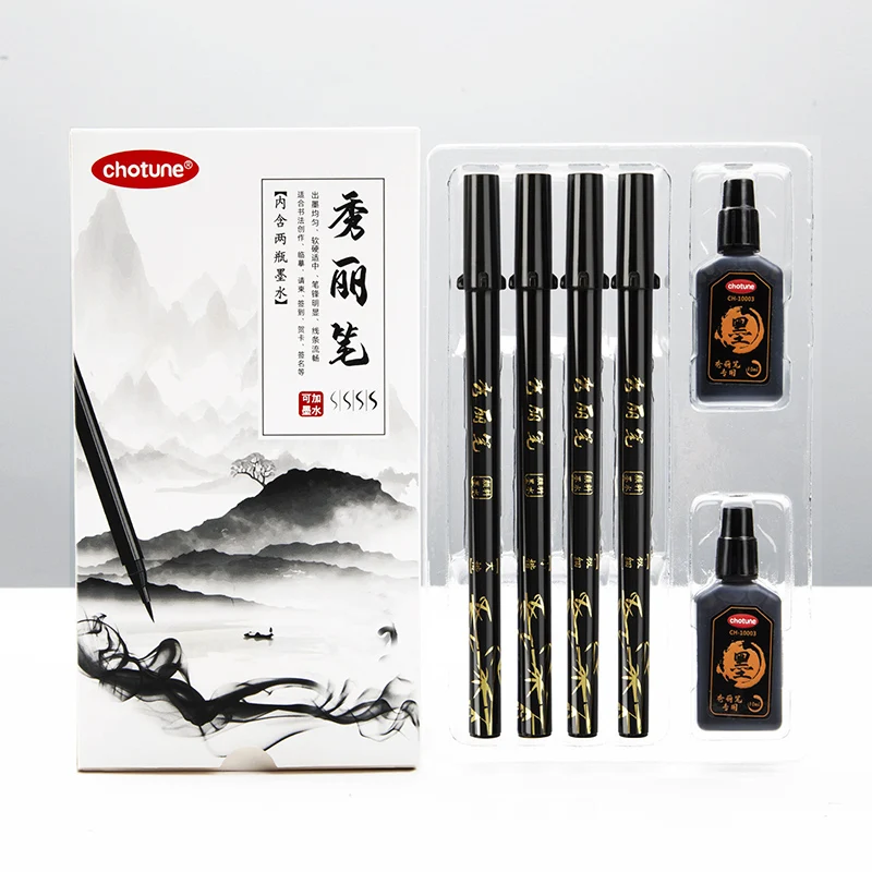 Brush Lettering Pens Set Black - đánh giá và giá Stationery Supplier