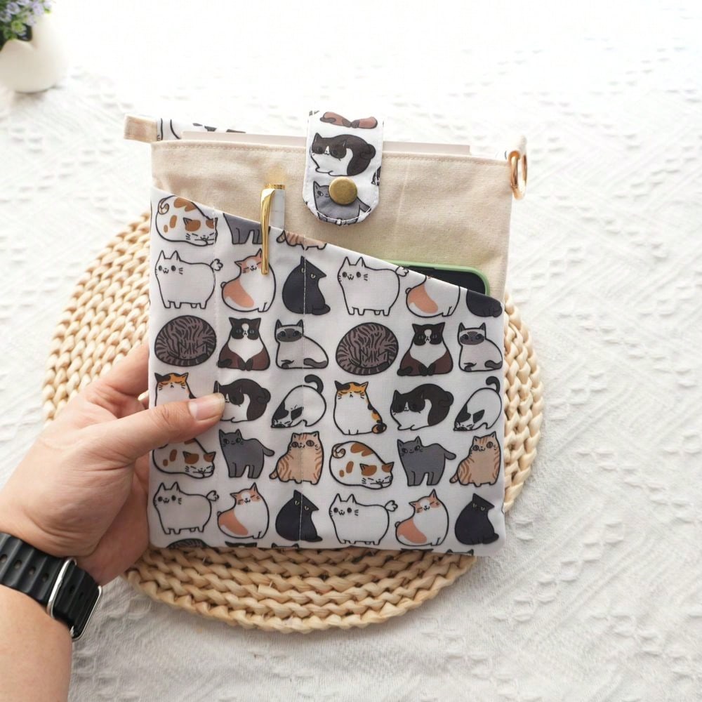 1PC Mellow Cat Canvas Book Bag - đánh giá và giá Ideal Stationery & Office Supply