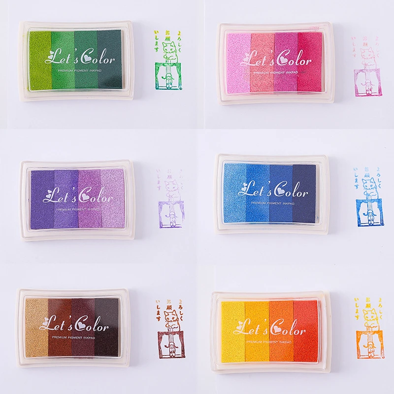1PCS 4 colors Inkpad Ink stamp - đánh giá và giá Self Inking Stamp