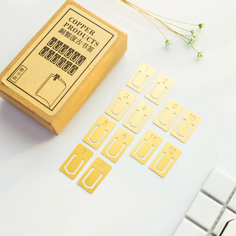 12 Cái/lốc Vintage Đồng Đánh D - đánh giá và giá Stationery Office Supply Store