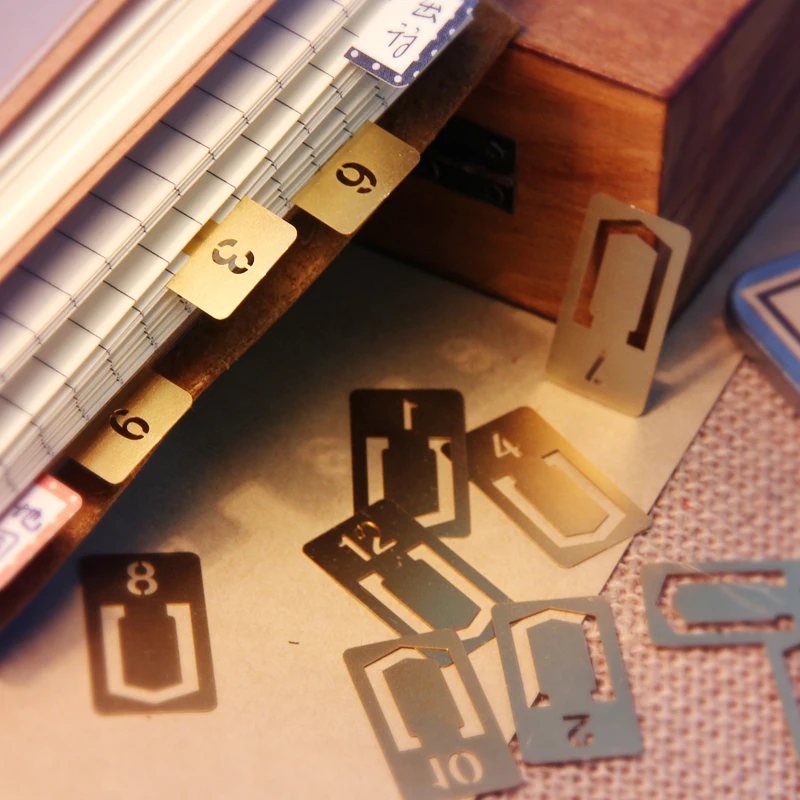 12 Cái/lốc Vintage Đồng Đánh D - đánh giá và giá Stationery Office Supply Store