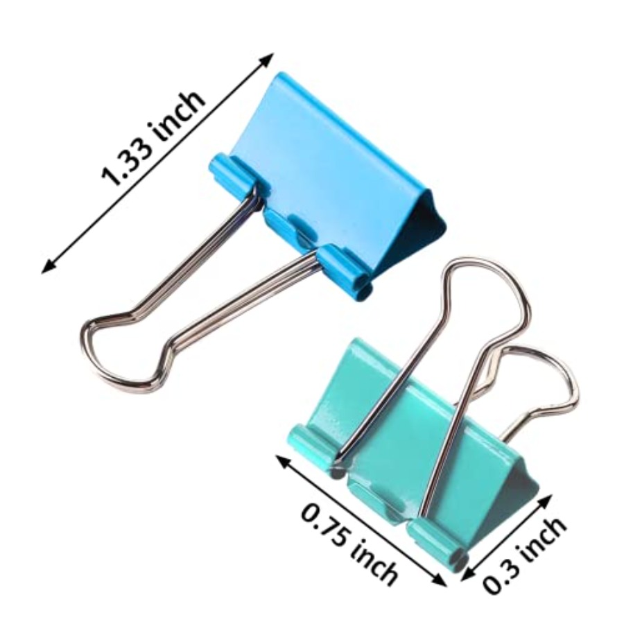 120 Pack Binder Clips 0.75 Inc - đánh giá và giá Binder Clip Assorted