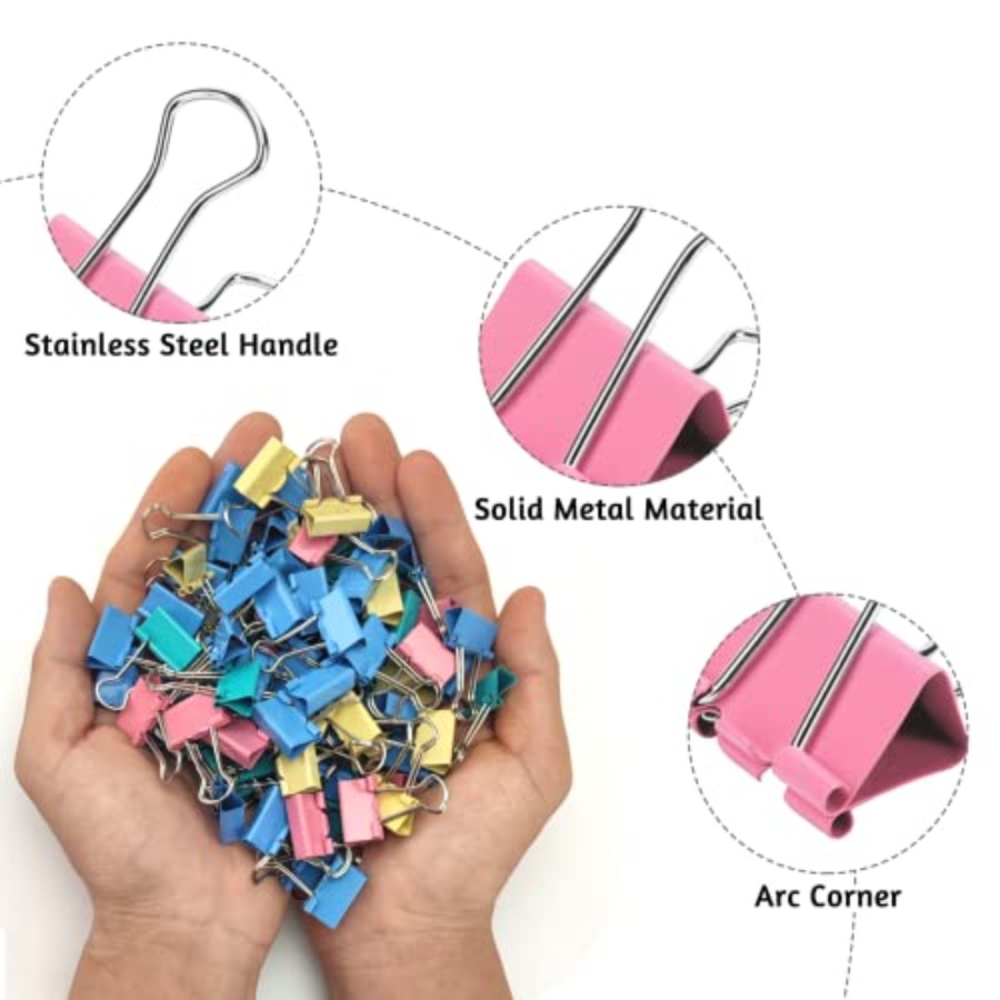 120 Pack Binder Clips 0.75 Inc - đánh giá và giá Binder Clip Assorted