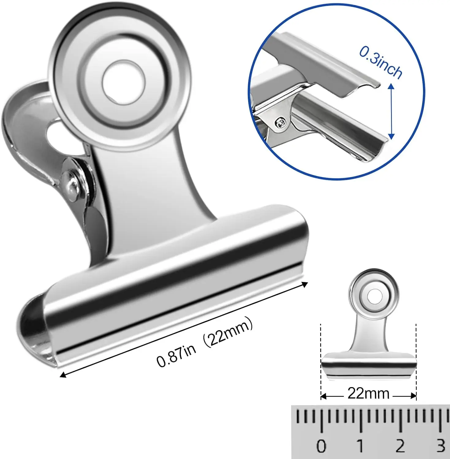 40/20PCS  Set Mini 21x23mm Met - đánh giá và giá Binder Clip Assorted