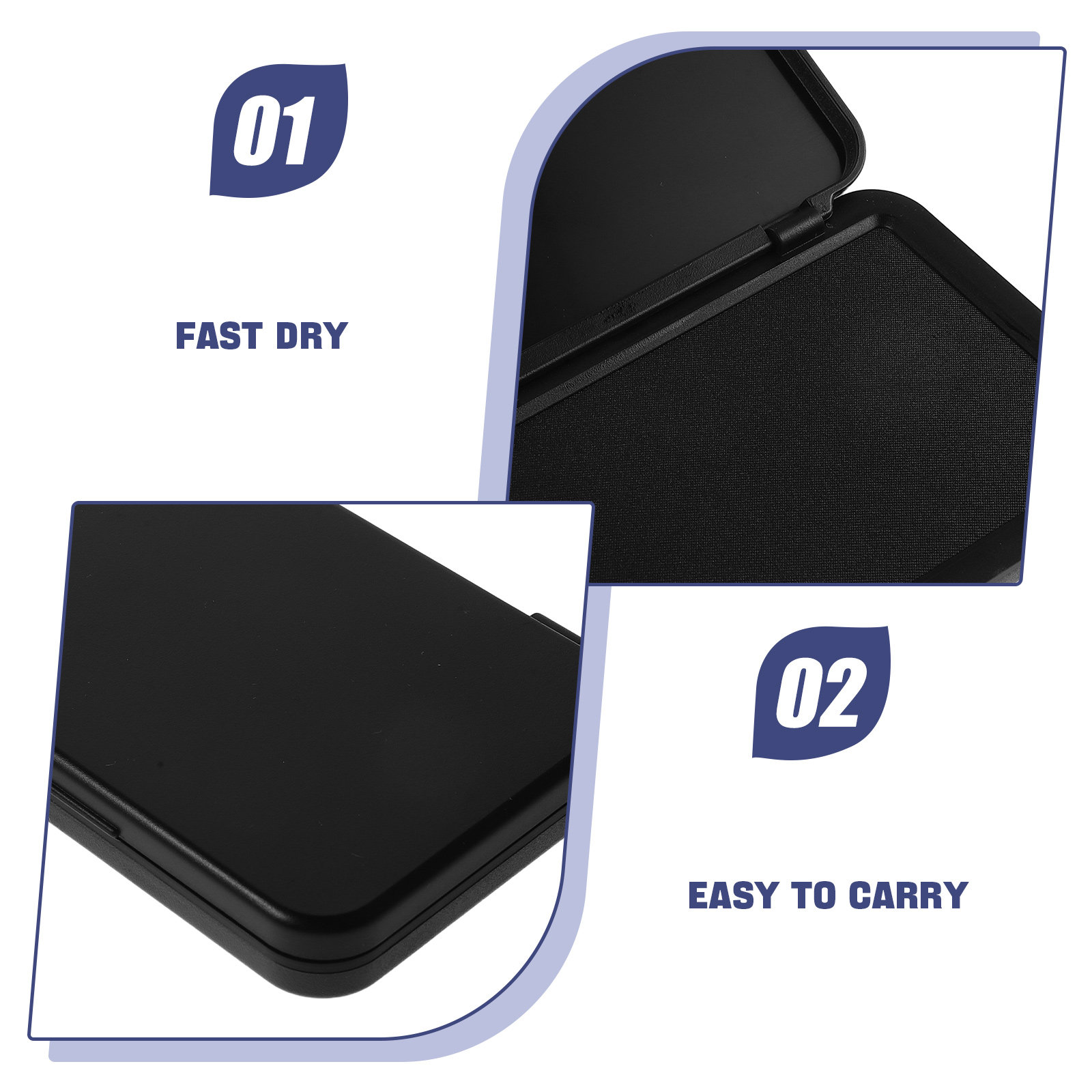 Fast Dry Ink Pad Black Pigment - đánh giá và giá Self Inking Stamp