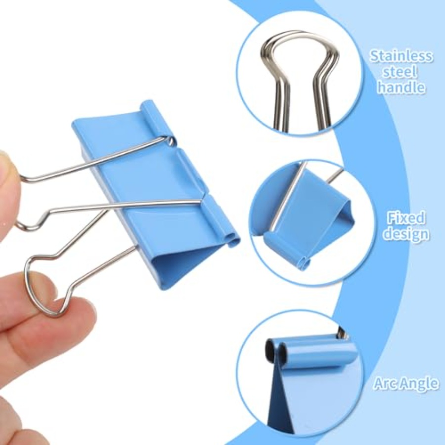125Pcs Binder Clips Colored, B - đánh giá và giá Binder Clip Assorted