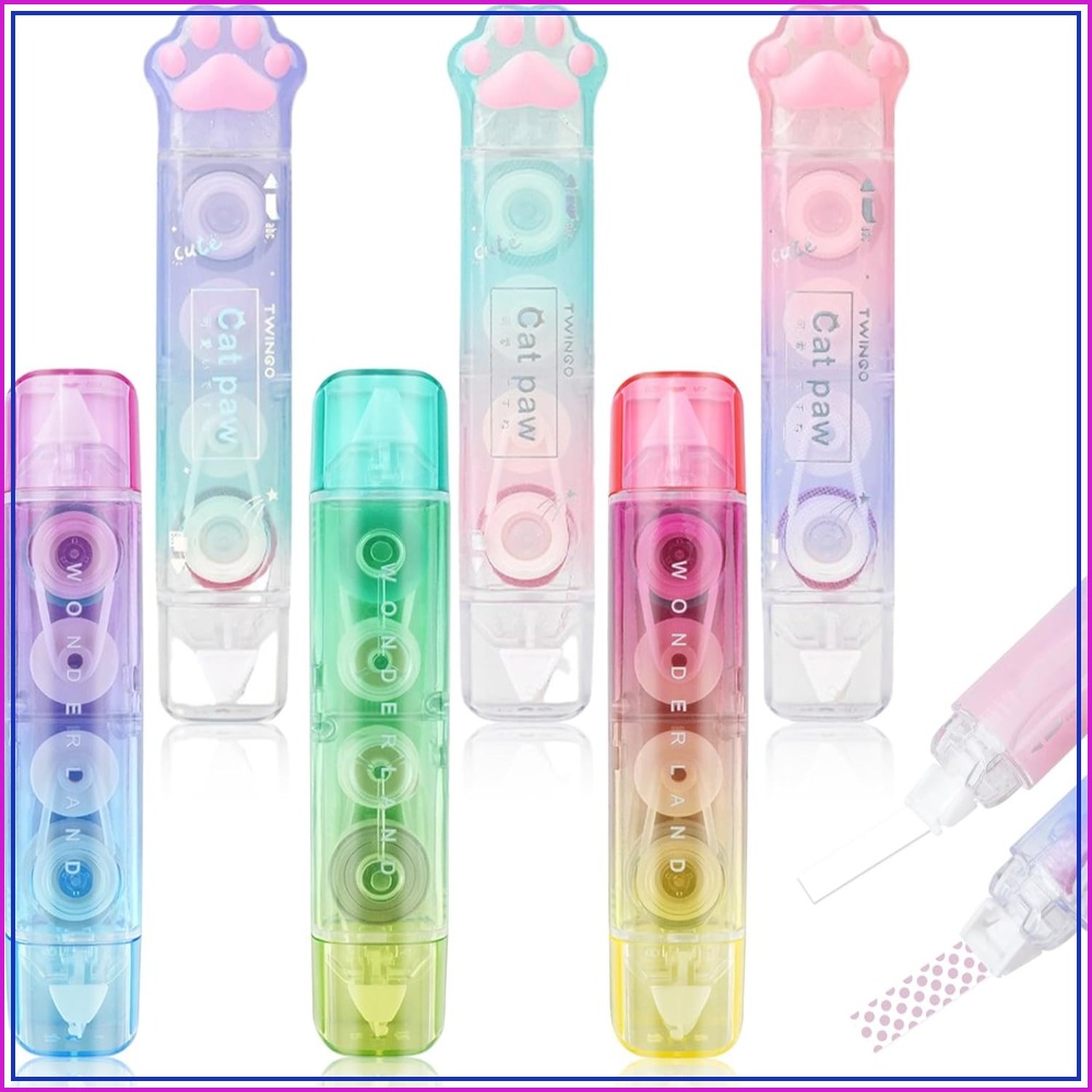 6 Pcs Correction Tape, 2 in 1  - đánh giá và giá Correction Tape Roller
