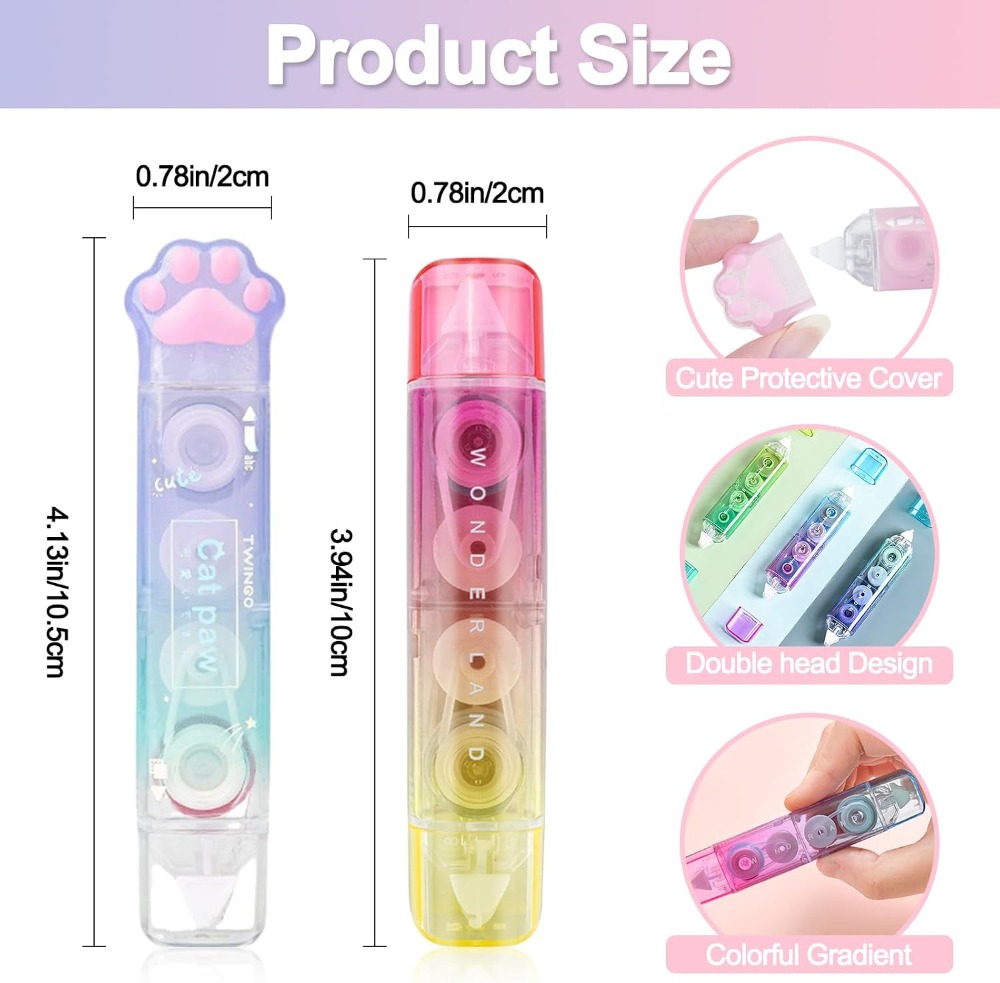 6 Pcs Correction Tape, 2 in 1  - đánh giá và giá Correction Tape Roller
