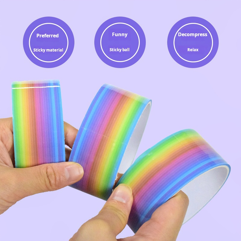 1pcs Rainbow Balls Sticky Ball - đánh giá và giá Glue Stick Pack