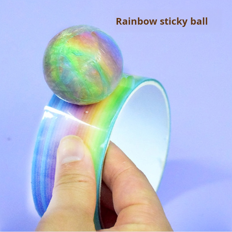 1pcs Rainbow Balls Sticky Ball - đánh giá và giá Glue Stick Pack