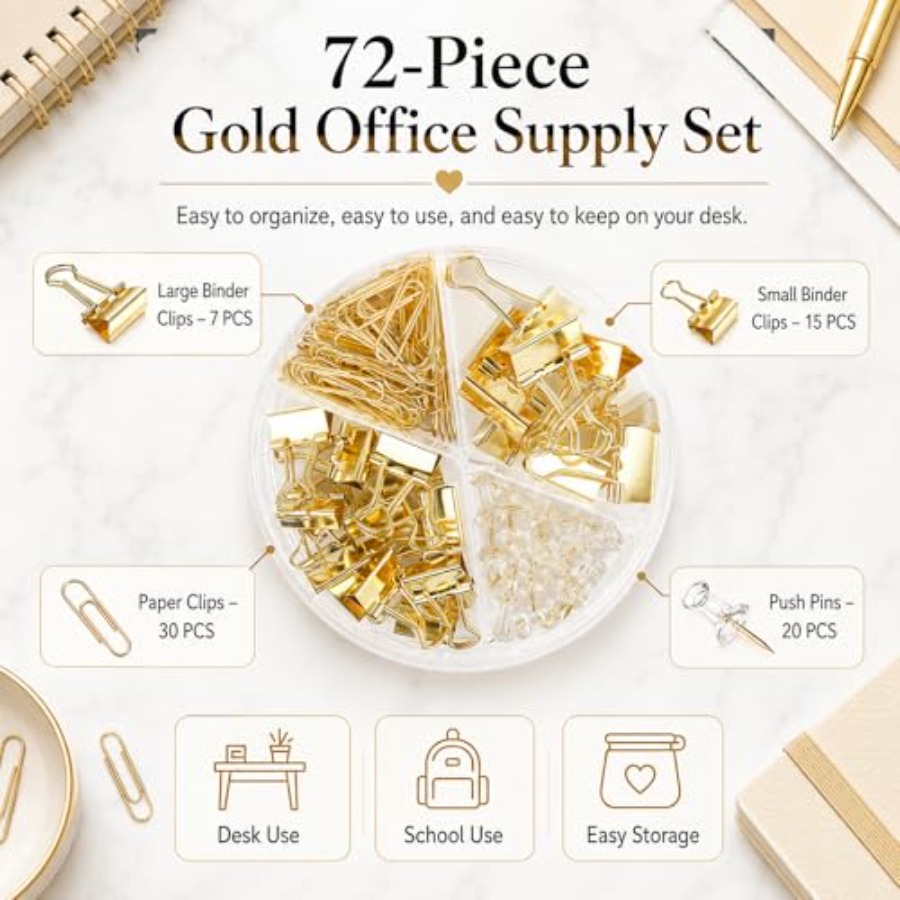 Paper Binder and Clips Set, Me - đánh giá và giá Binder Clip Assorted