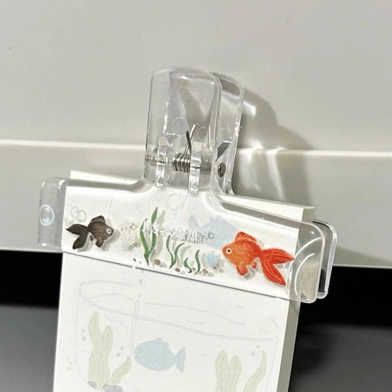 1PC Transparent Acrylic Goldfi - đánh giá và giá Binder Clip Assorted