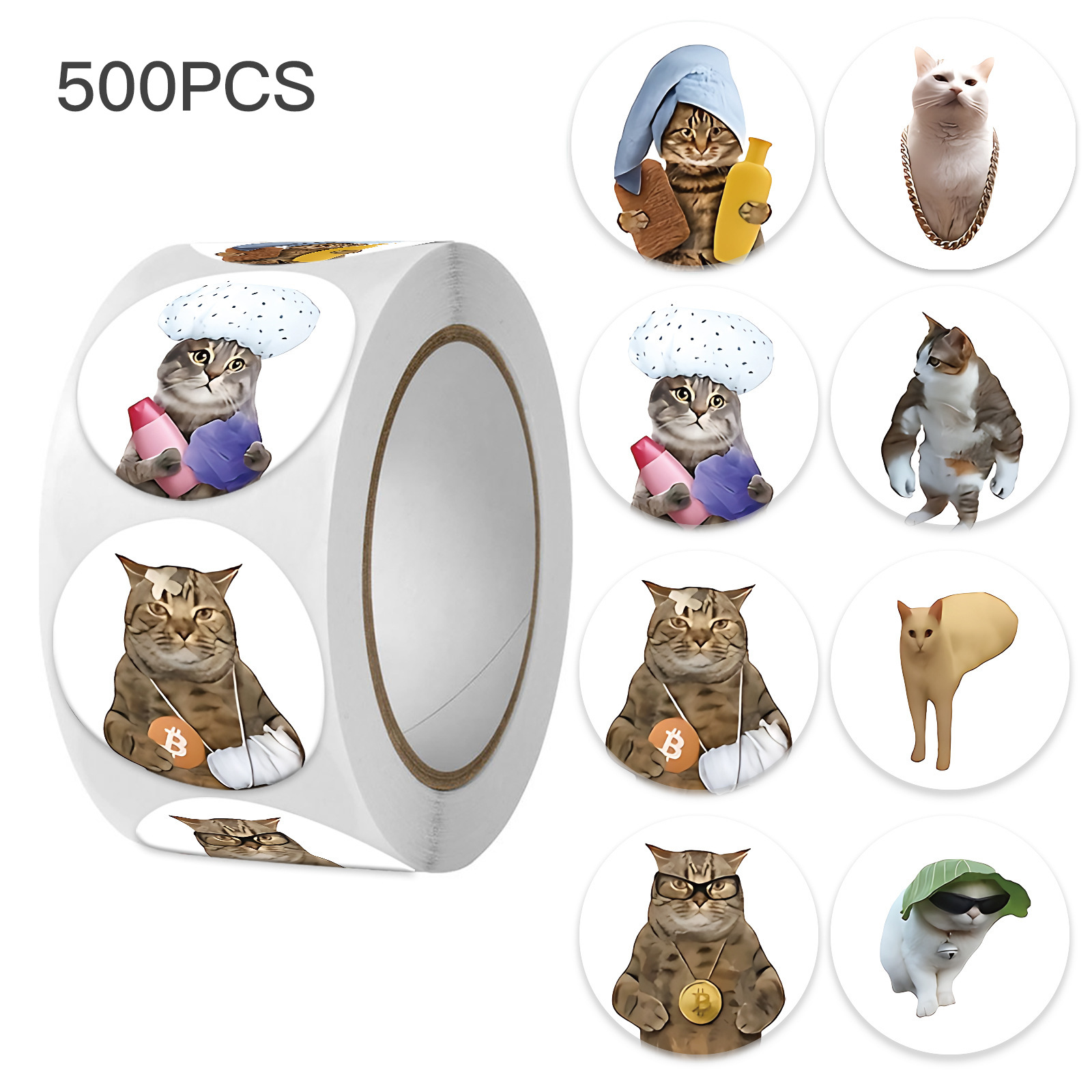 100-500pcs Funny Cat Graffiti  - đánh giá và giá Memo Pad Sticky