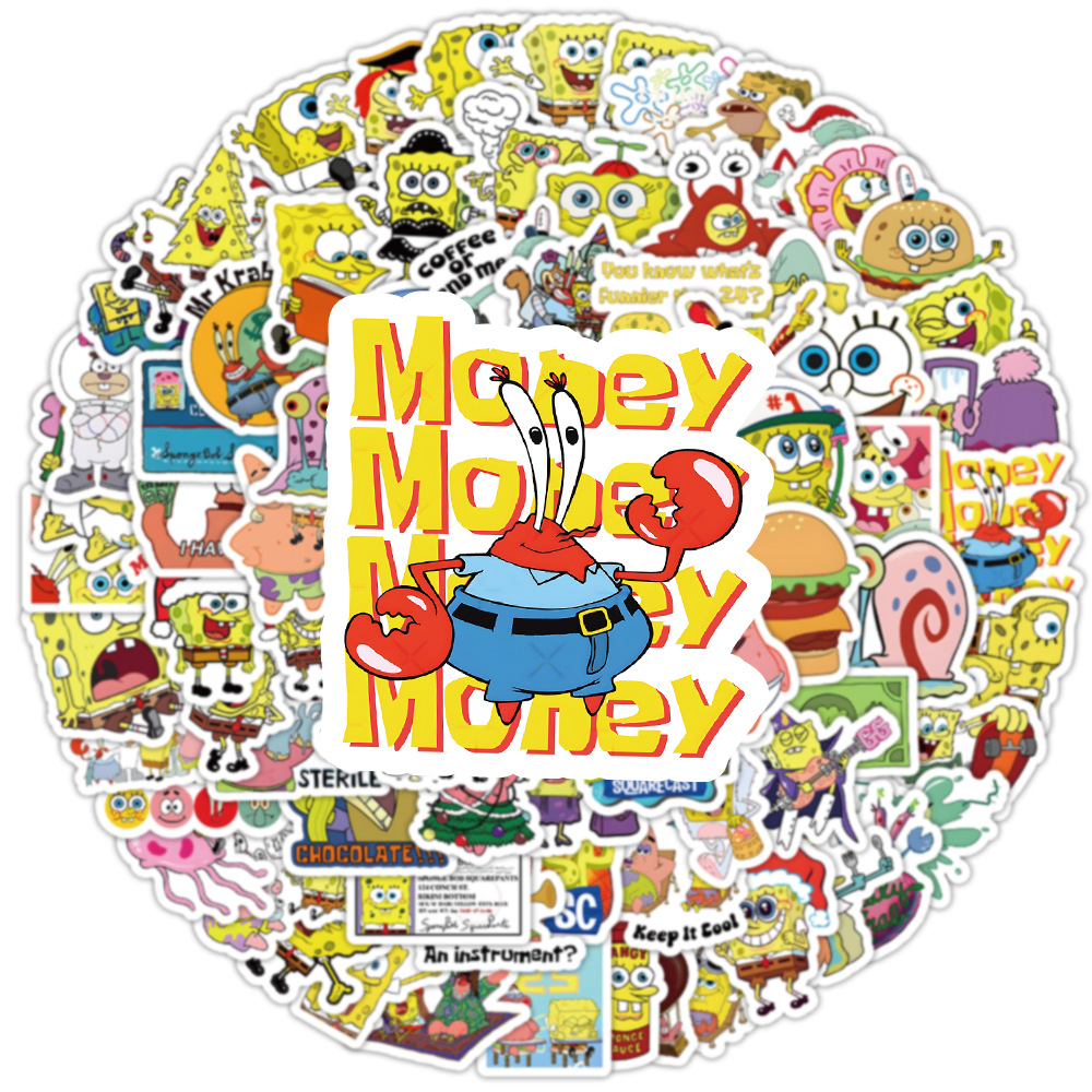 100pcs Kawaii SpongeBob Cartoo - đánh giá và giá Memo Pad Sticky