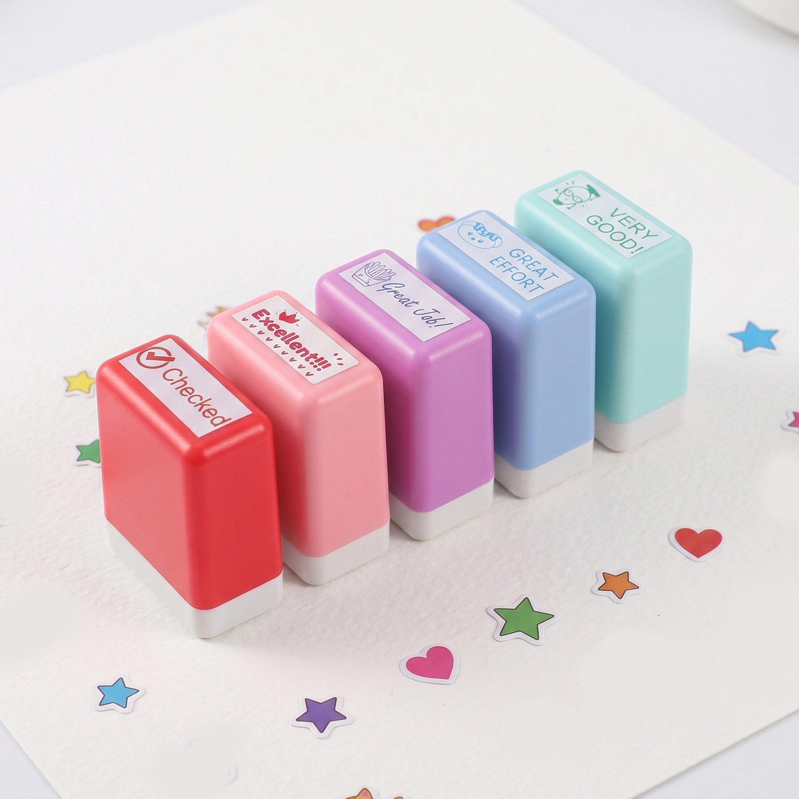 1Set Teacher Reward Stamp Set  - đánh giá và giá Self Inking Stamp