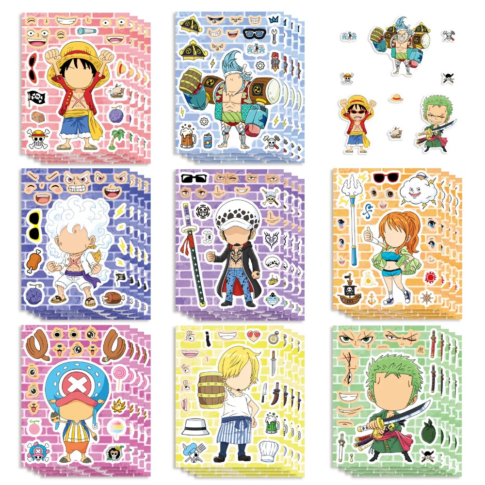 8/16/24Sheets One Piece Luffy  - đánh giá và giá Memo Pad Sticky