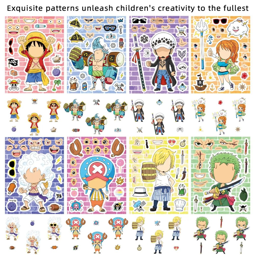 8/16/24Sheets One Piece Luffy  - đánh giá và giá Memo Pad Sticky