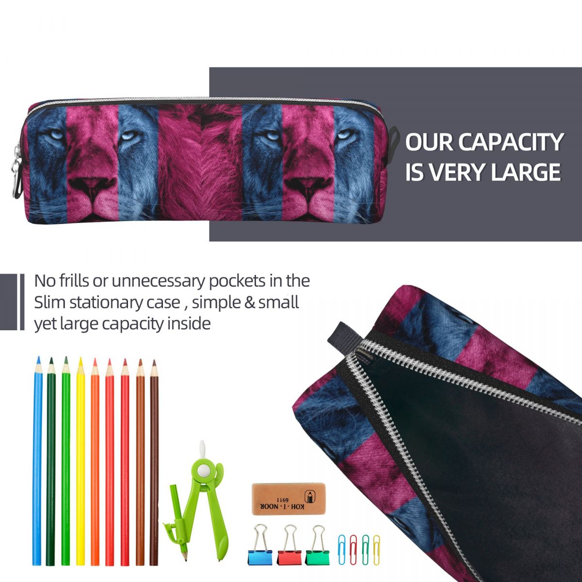 Aston Villa Lion Pencil Cases  - đánh giá và giá Lion Stationery & Office Supply(Kunshan)Co.Ltd