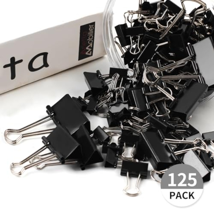 125Pcs Binder Clips Colored, B - đánh giá và giá Binder Clip Assorted
