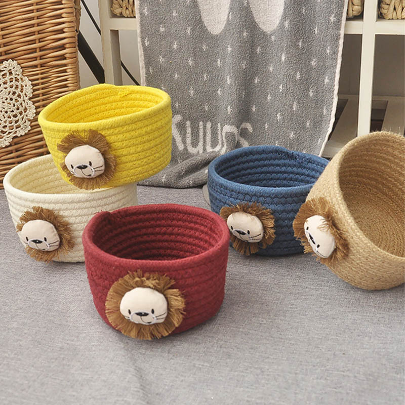 Cartoon Lion Woven Storage Bas - đánh giá và giá Lion Stationery & Office Supply(Kunshan)Co.Ltd