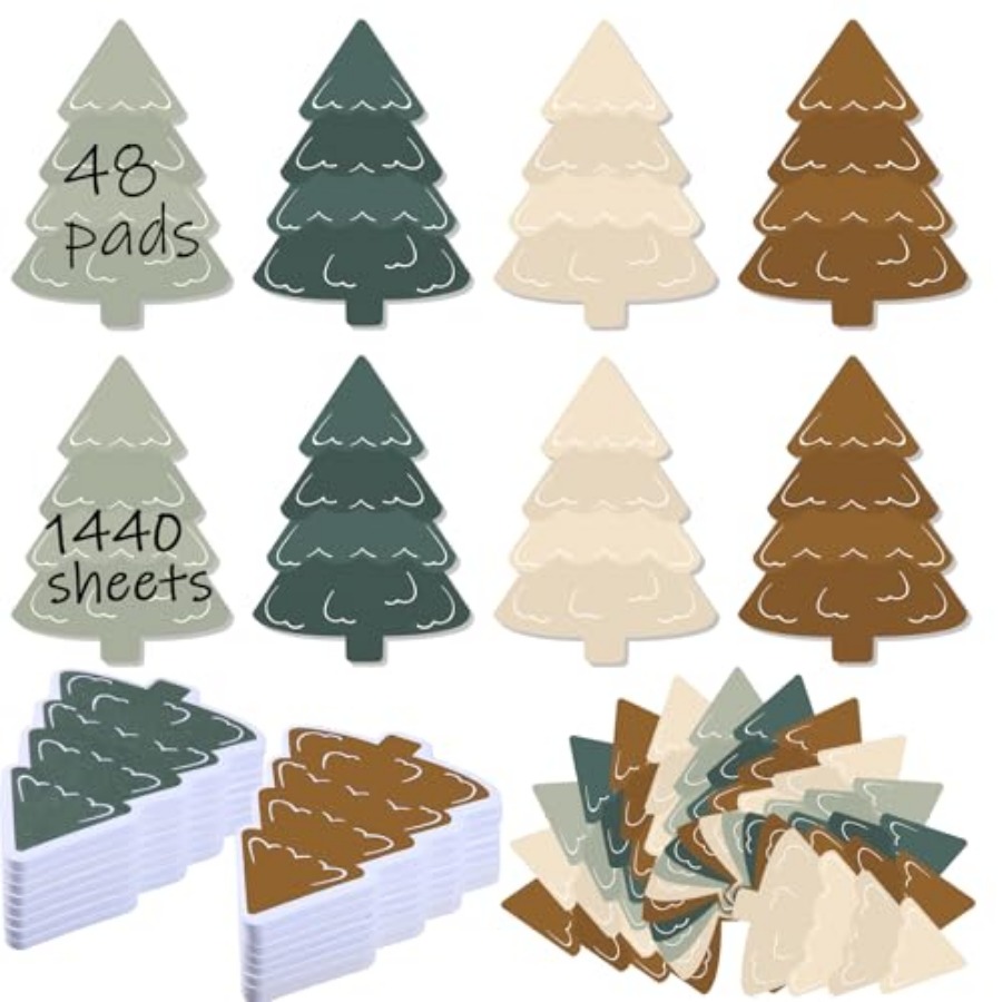 48 Pads 1440 Sheets Christmas  - đánh giá và giá Memo Pad Sticky