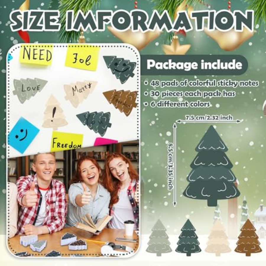 48 Pads 1440 Sheets Christmas  - đánh giá và giá Memo Pad Sticky